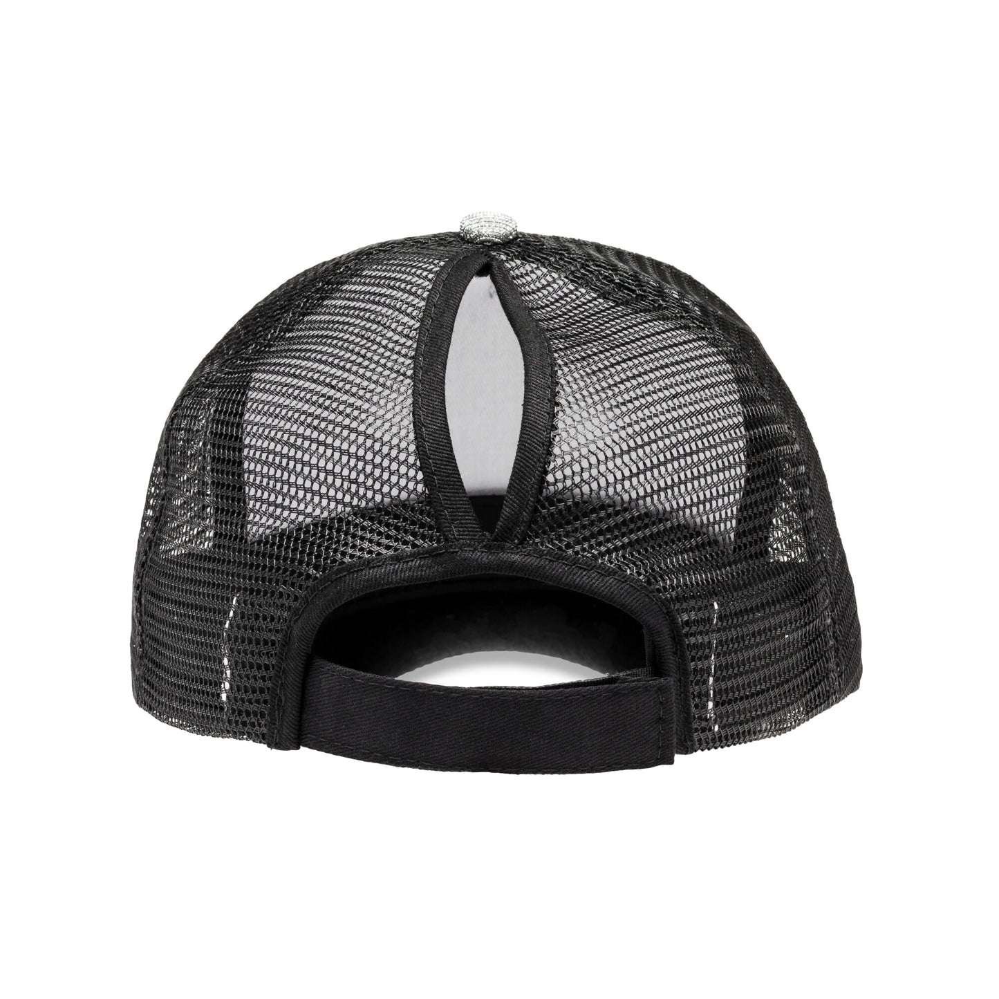 Black - Back - Result Headwear Unisex Adult New York Sparkle Trucker Cap