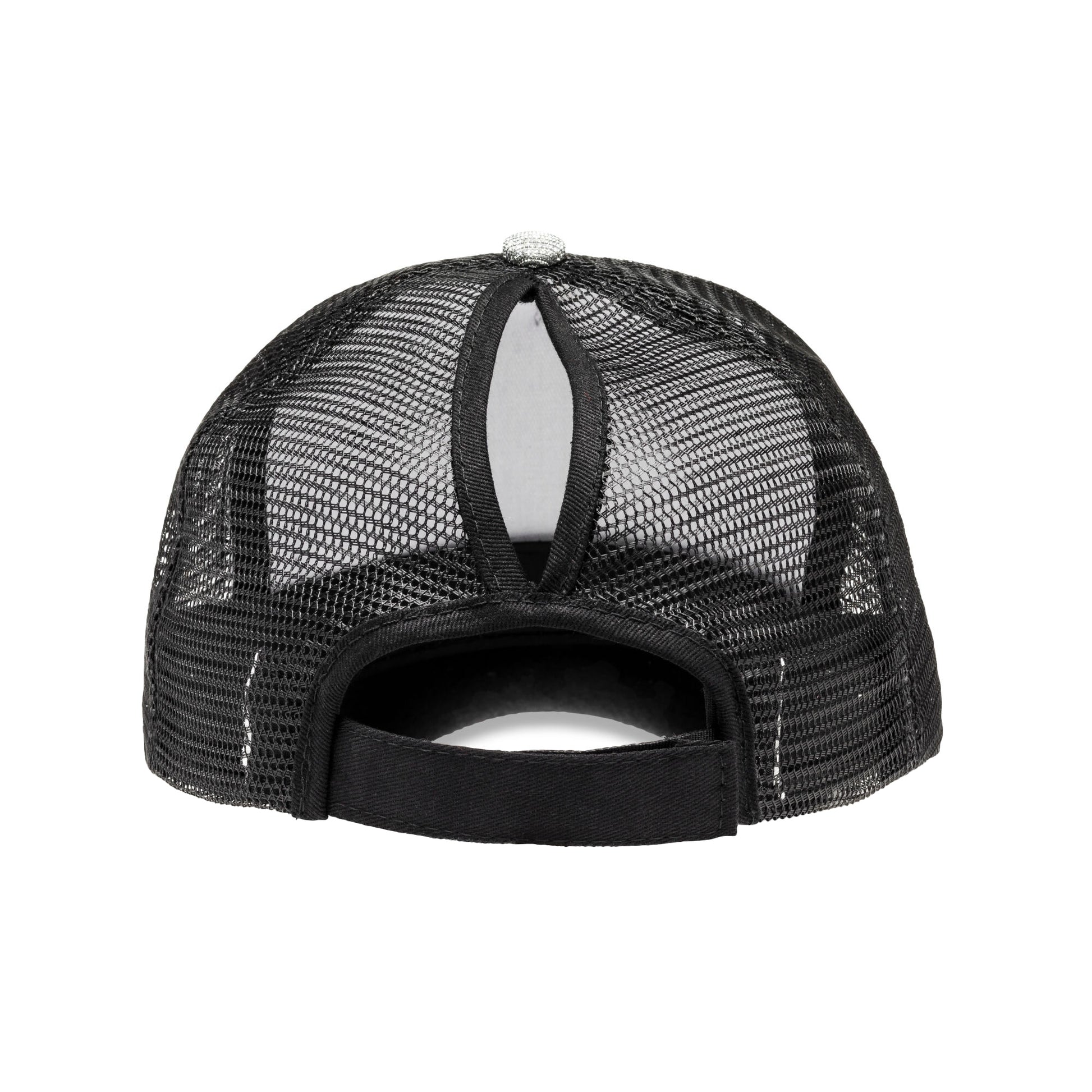 Black - Back - Result Headwear Unisex Adult New York Sparkle Trucker Cap
