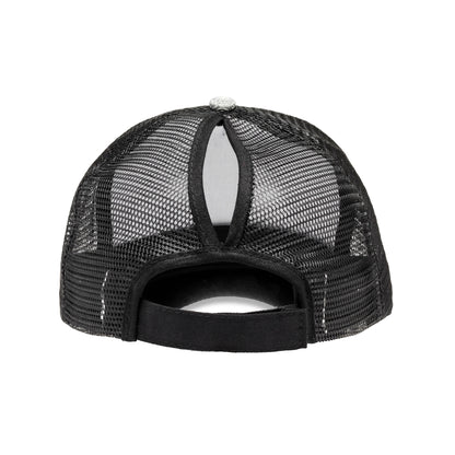 Black - Back - Result Headwear Unisex Adult New York Sparkle Trucker Cap