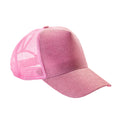 Baby Pink - Front - Result Headwear Unisex Adult New York Sparkle Trucker Cap
