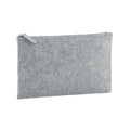 Grey Melange - Front - Bagbase Felt Accessory Bag