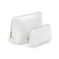 Soft White - Front - Bagbase Boutique Leather-Look PU Accessory Bag