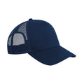 French Navy - Front - Beechfield Unisex Adult Microknit Snapback Trucker Cap