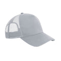 Light Grey - Front - Beechfield Unisex Adult Microknit Snapback Trucker Cap