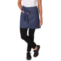 Dark Blue - Front - Dennys Unisex Adult Denim Contrast Pocket Waist Apron