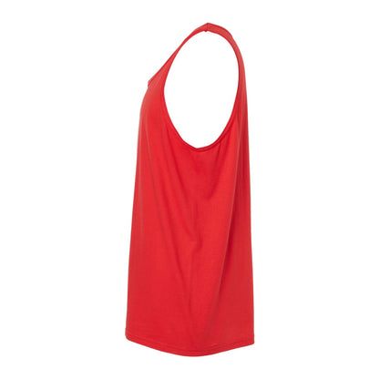 Red - Side - Gildan Mens Softstyle Plain Tank Top