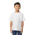 White - Front - Gildan Childrens-Kids Softstyle Plain Midweight T-Shirt
