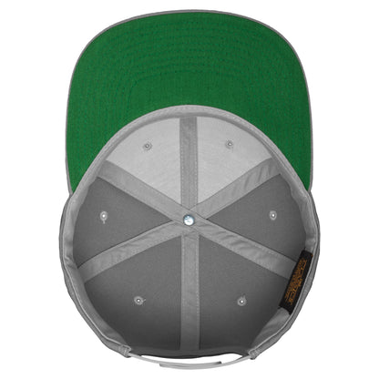 Silver - Side - Flexfit Unisex Adult Classic Snapback Cap