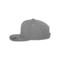 Silver - Close up - Flexfit Unisex Adult Classic Snapback Cap