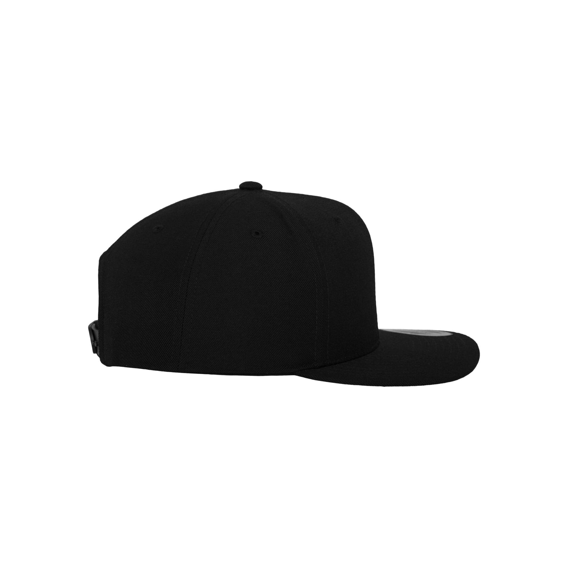 Black-Black - Side - Flexfit Unisex Adult Classic Snapback Cap