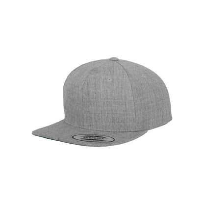 Heather Grey-Green - Front - Flexfit Unisex Adult Classic Snapback Cap