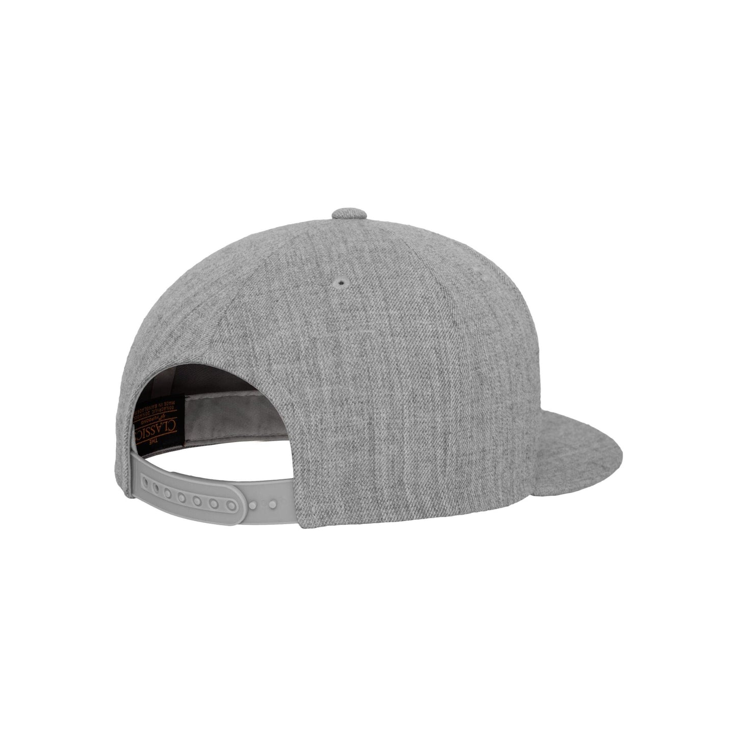 Heather Grey-Green - Close up - Flexfit Unisex Adult Classic Snapback Cap