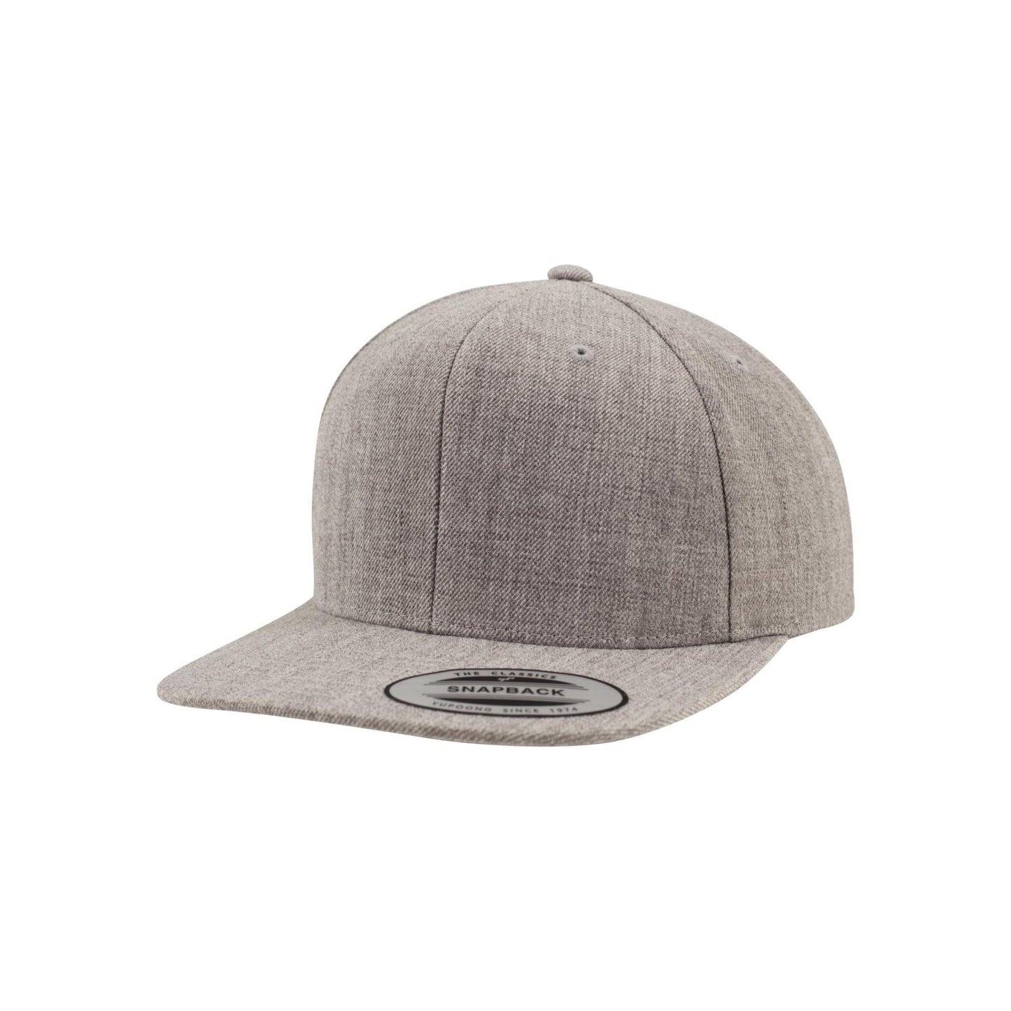 Heather Grey - Front - Flexfit Unisex Adult Classic Snapback Cap