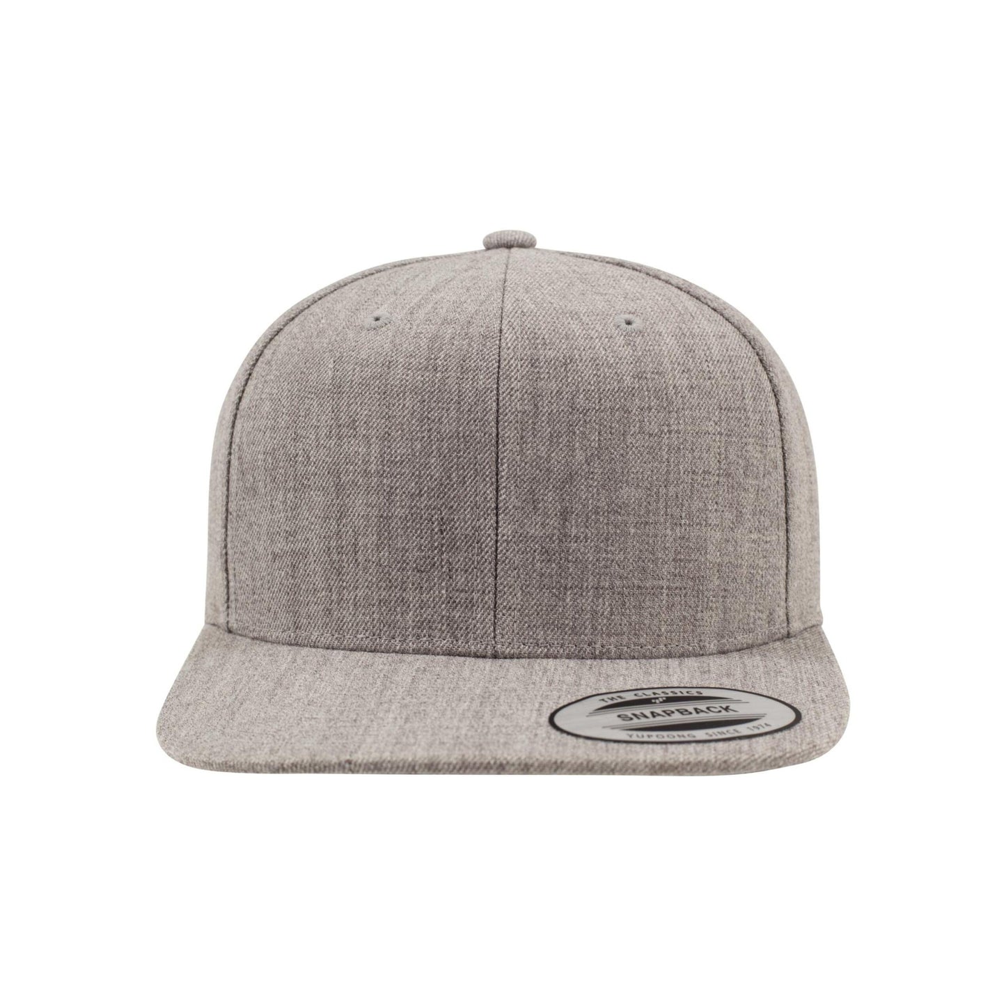 Heather Grey - Back - Flexfit Unisex Adult Classic Snapback Cap