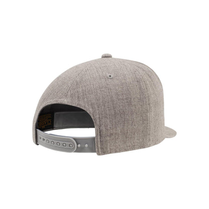 Heather Grey - Close up - Flexfit Unisex Adult Classic Snapback Cap