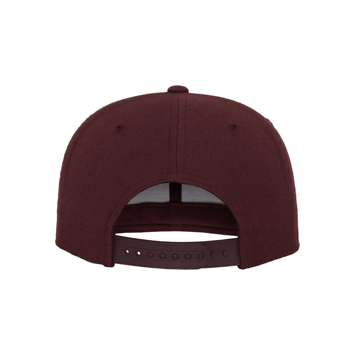 Maroon - Side - Flexfit Unisex Adult Classic Snapback Cap