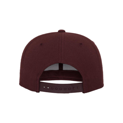 Maroon - Side - Flexfit Unisex Adult Classic Snapback Cap