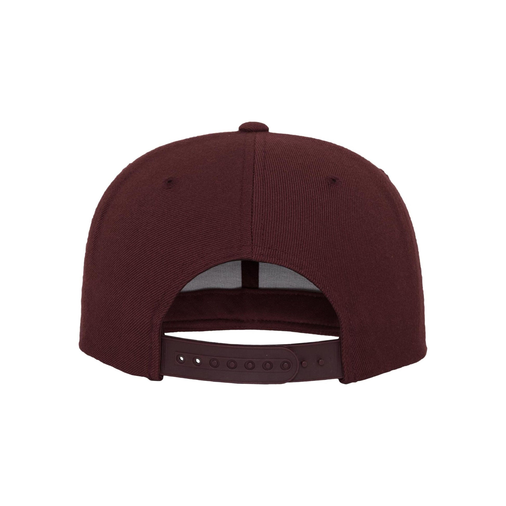 Maroon - Side - Flexfit Unisex Adult Classic Snapback Cap
