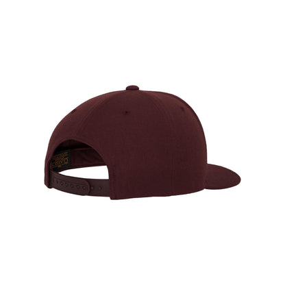 Maroon - Close up - Flexfit Unisex Adult Classic Snapback Cap