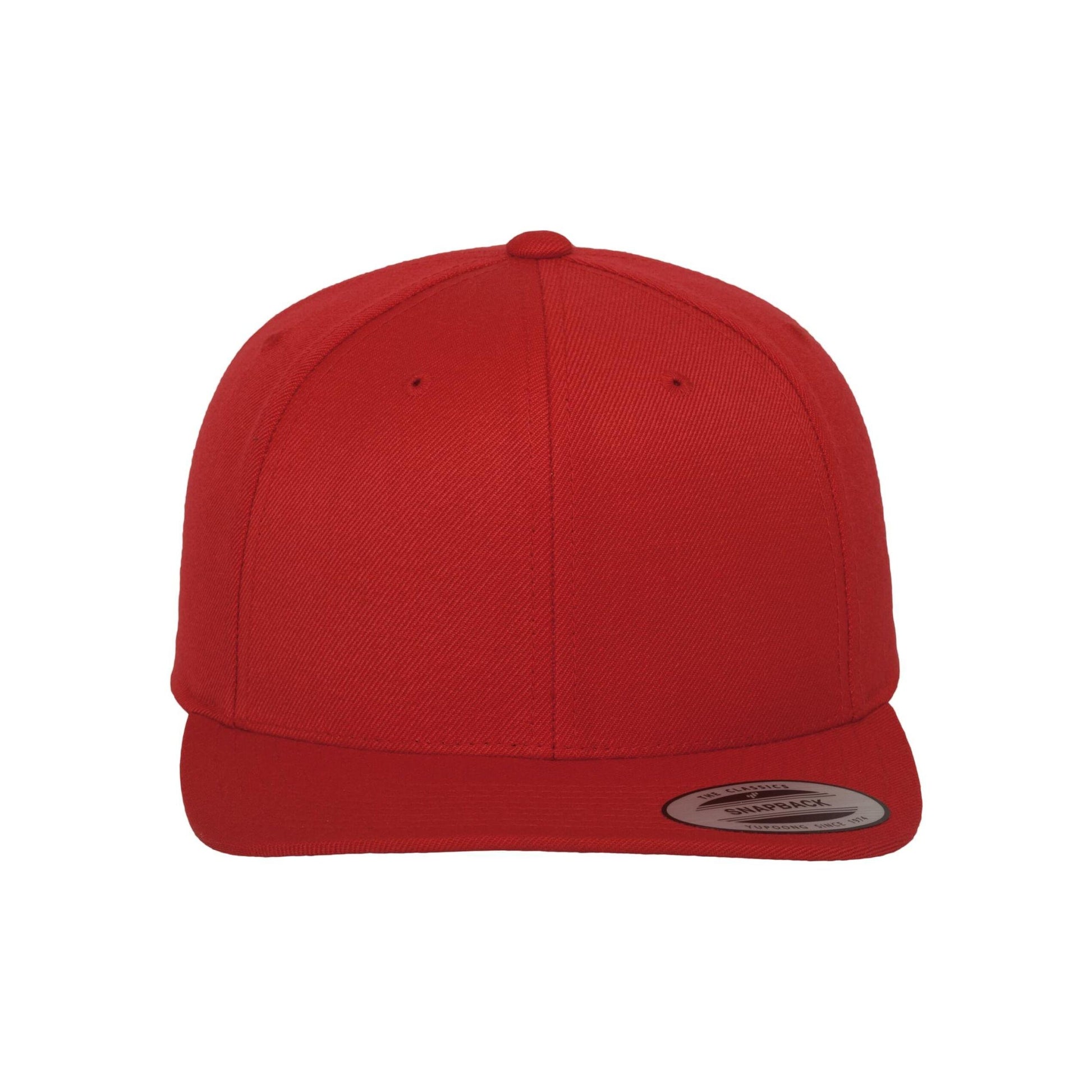 Red - Back - Flexfit Unisex Adult Classic Snapback Cap