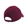 Burgundy - Back - Beechfield Unisex Adult Authentic 5 Panel Cap