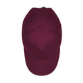 Burgundy - Side - Beechfield Unisex Adult Authentic 5 Panel Cap