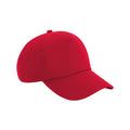 Classic Red - Front - Beechfield Unisex Adult Authentic 5 Panel Cap