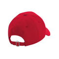 Classic Red - Back - Beechfield Unisex Adult Authentic 5 Panel Cap