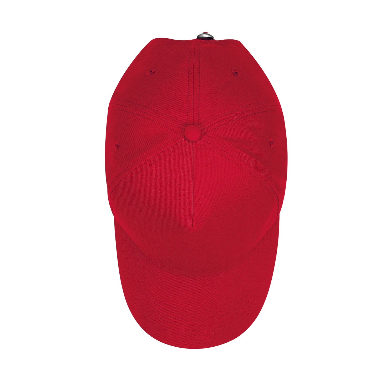Classic Red - Side - Beechfield Unisex Adult Authentic 5 Panel Cap
