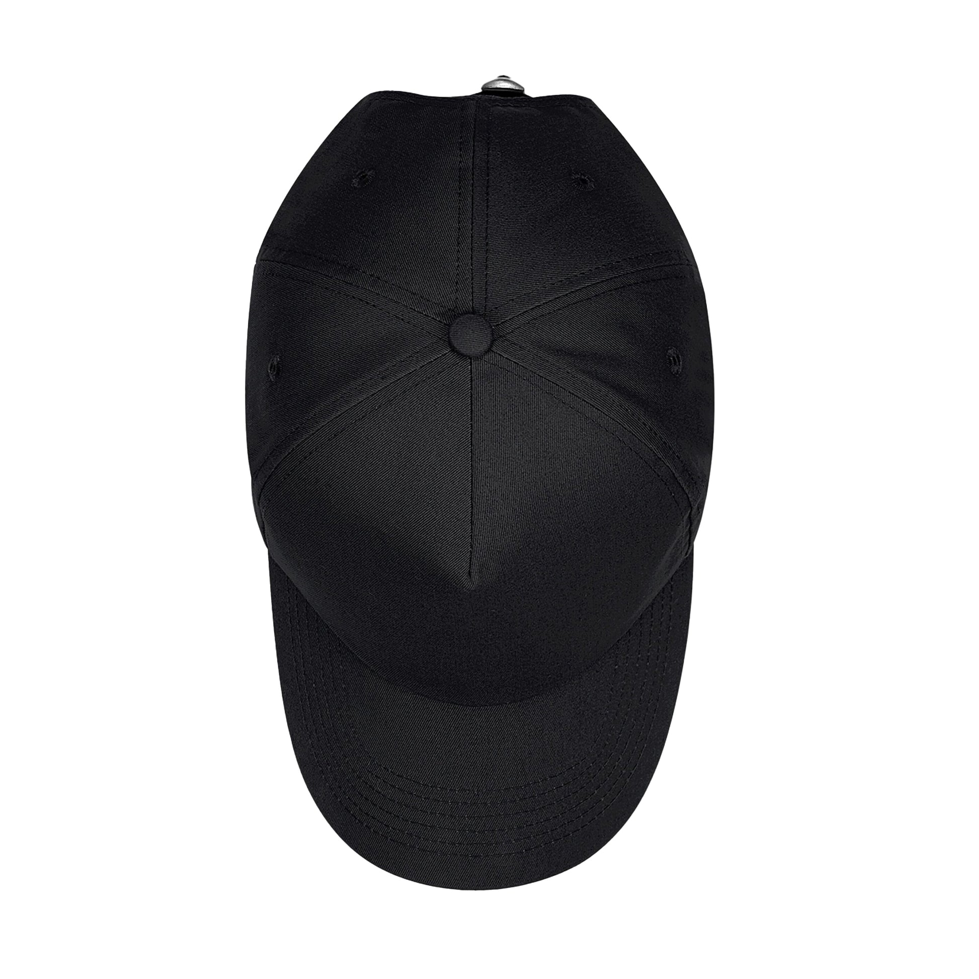 Black - Side - Beechfield Unisex Adult Authentic 5 Panel Cap