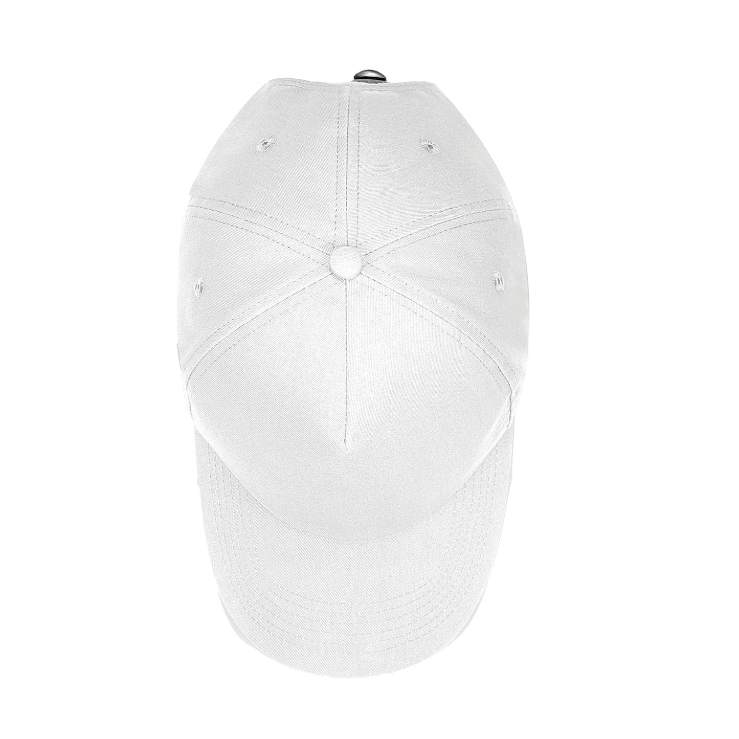 White - Side - Beechfield Unisex Adult Authentic 5 Panel Cap