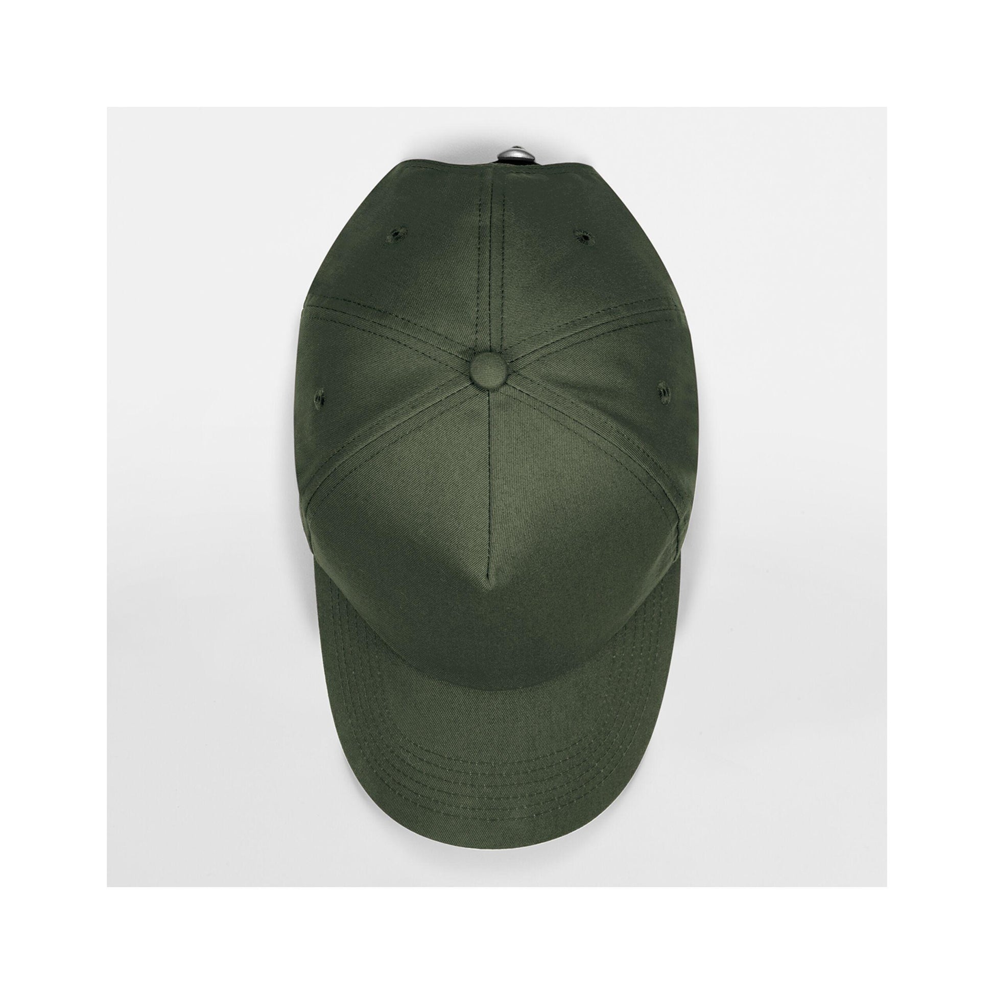 Olive Green - Side - Beechfield Unisex Adult Authentic 5 Panel Cap