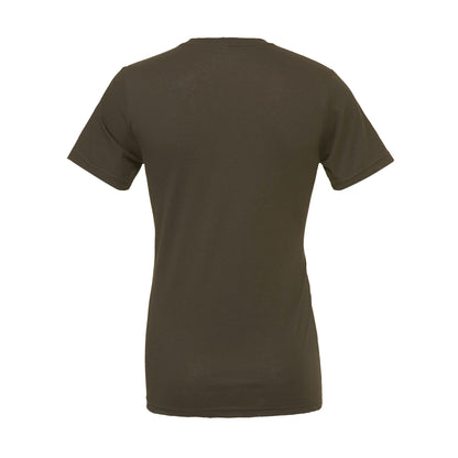 Army - Back - Bella + Canvas Unisex Adult Jersey Short-Sleeved T-Shirt