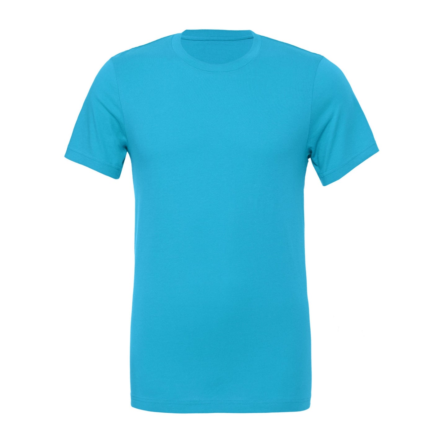 Aqua - Front - Bella + Canvas Unisex Adult Jersey Short-Sleeved T-Shirt
