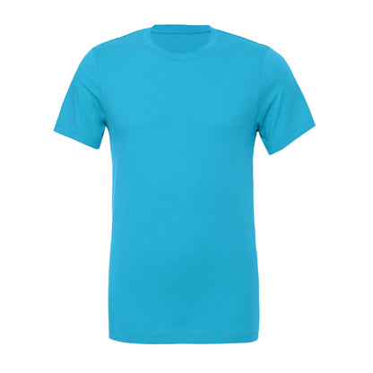 Aqua - Front - Bella + Canvas Unisex Adult Jersey Short-Sleeved T-Shirt