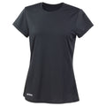 Black - Front - Spiro Womens-Ladies Quick Dry T-Shirt