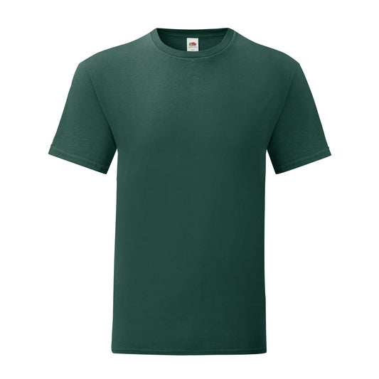Forest Green - Front - Fruit of the Loom Mens Iconic T-Shirt