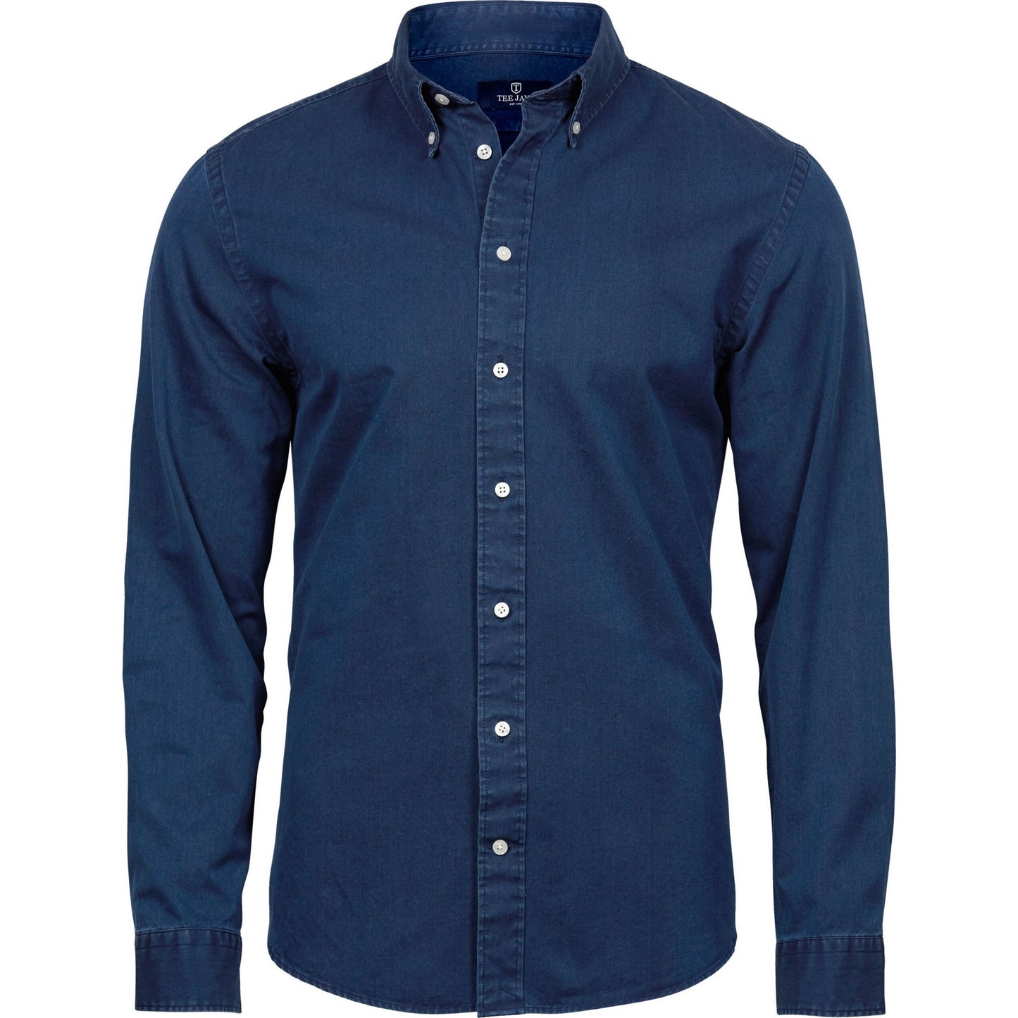 Indigo - Front - Tee Jays Mens Twill Shirt