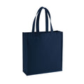 French Navy - Front - Westford Mill Gallery Canvas Tote