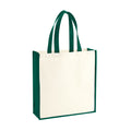Natural-Bottle Green - Front - Westford Mill Gallery Canvas Tote
