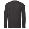 Black - Back - Fruit of the Loom Mens Original Long-Sleeved T-Shirt