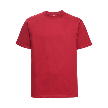 Classic Red - Front - Russell Mens Classic Heavyweight T-Shirt