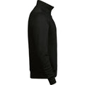 Black - Side - Tee Jay Unisex Adult Half Zip Sweatshirt