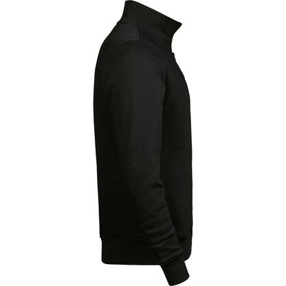 Black - Side - Tee Jay Unisex Adult Half Zip Sweatshirt