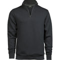 Dark Grey - Front - Tee Jay Unisex Adult Half Zip Sweatshirt