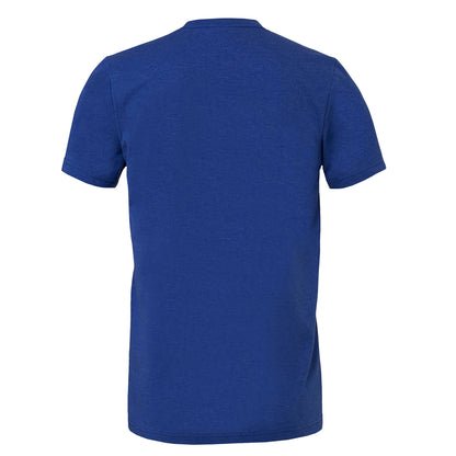 True Royal Heather - Back - Bella + Canvas Unisex Adult Heather Jersey Short-Sleeved T-Shirt