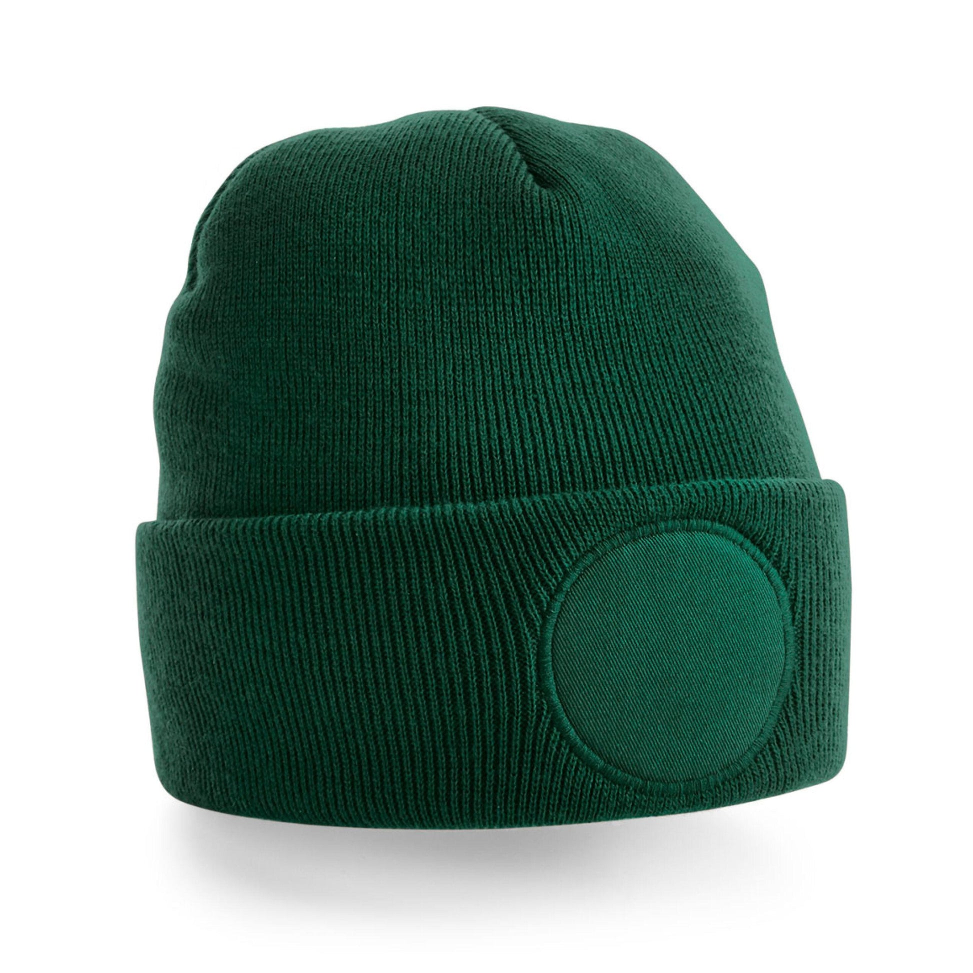 Bottle Green - Back - Beechfield Unisex Adult Patch Beanie
