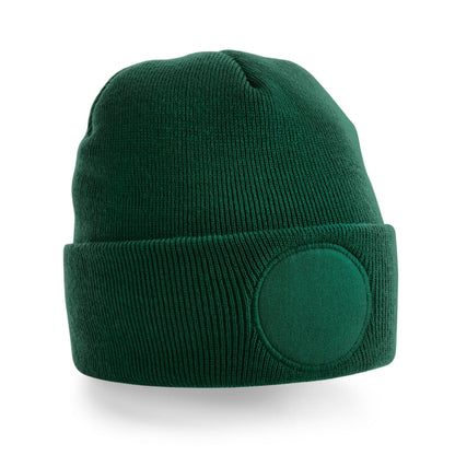 Bottle Green - Back - Beechfield Unisex Adult Patch Beanie