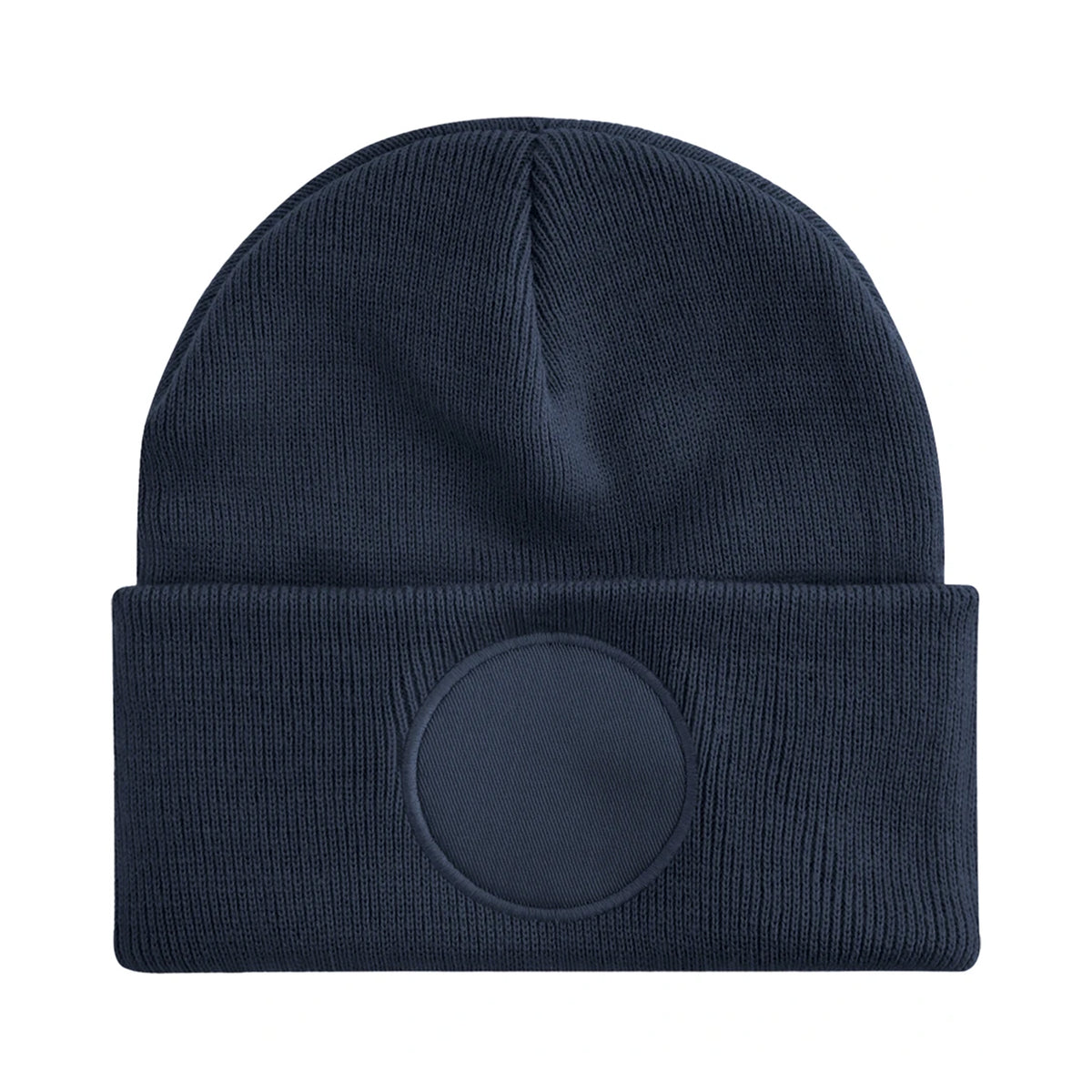 French Navy - Back - Beechfield Unisex Adult Patch Beanie