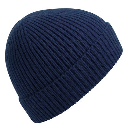 Oxford Navy - Front - Beechfield Unisex Adult Rib Knit Beanie
